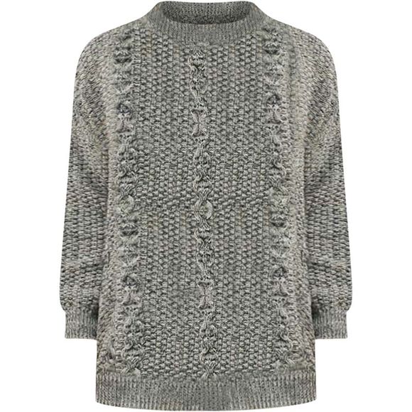 Cream & Black Loose Fit Sweater - Picture 1 of 4